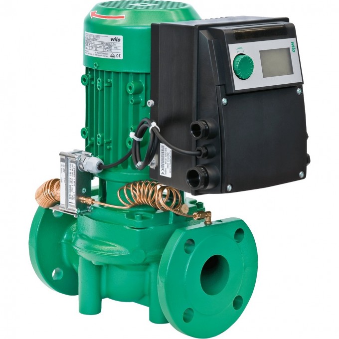 Циркуляционный насос с сухим ротором в исполнении INLINE с фланцевым соединением WILO VEROLINE-IP-E 32/135-1,5/2 2158814 2152191